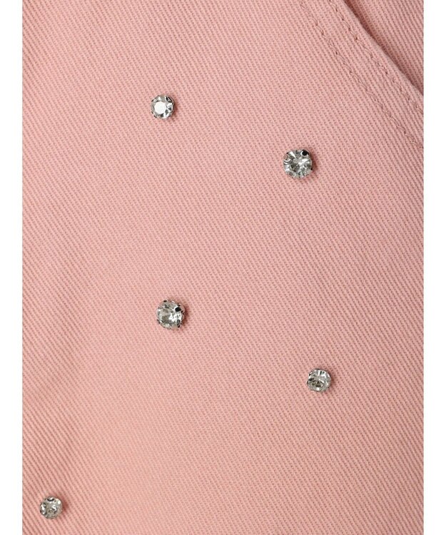 earth music&ecology ビジューデニムミニスカート Pink