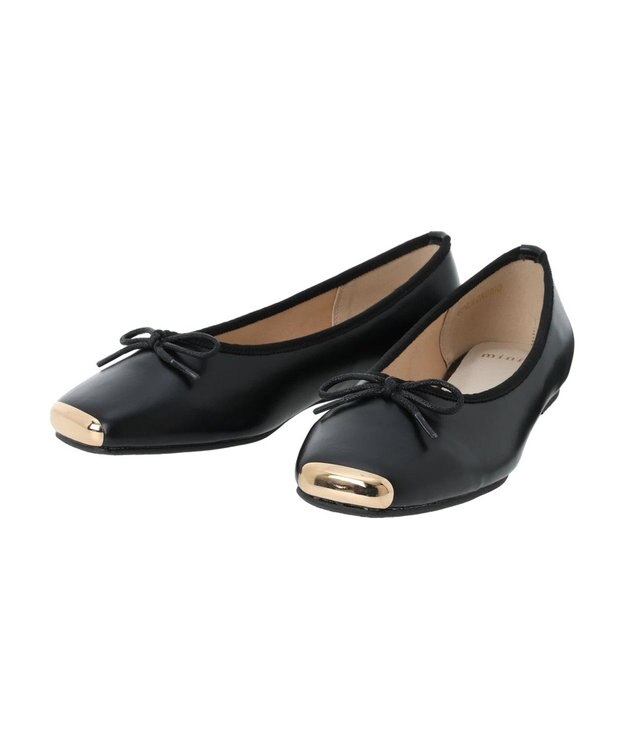 Green Parks ・ｍｉｎｉａ　トウキャップバレエシューズ Black