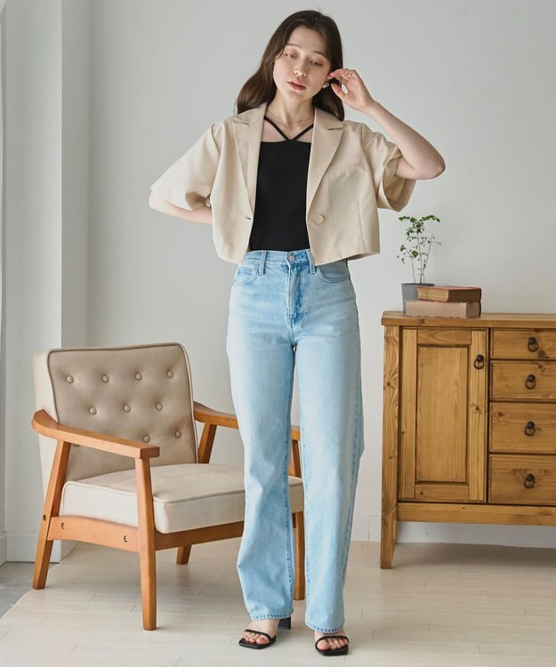 WEGO 【カップ付き】nachumoreホルターネックキャミ ブラック