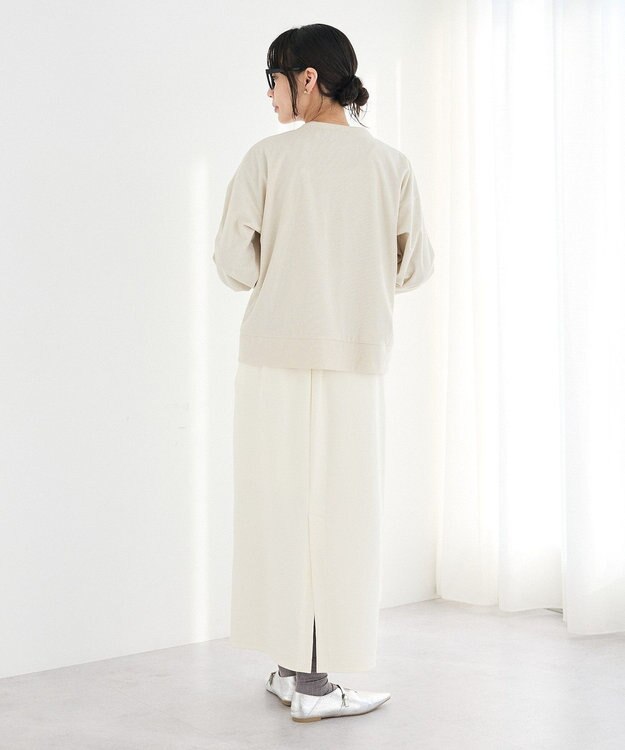 CRAFT STANDARD BOUTIQUE リングドットボタンカーディガン Ivory