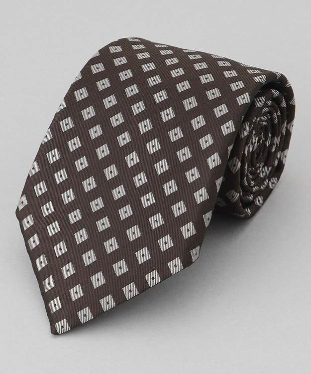 GOTAIRIKU GOTAIRIKU別注【日本製】シルク ネクタイ_小紋柄 ダークブラウン系8