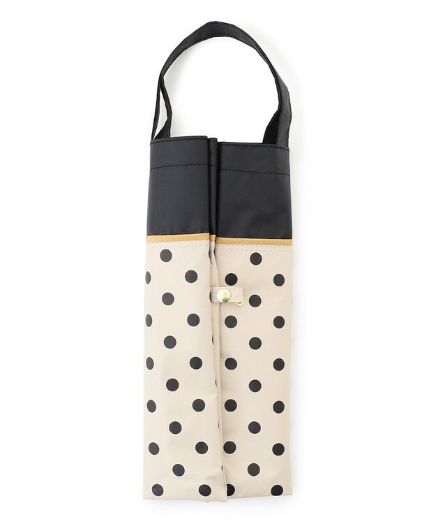 TOCCA 【晴雨兼用】DREAM OF DOTS UMBRELLA 折り畳み傘 収納バッグ付き ベージュ系