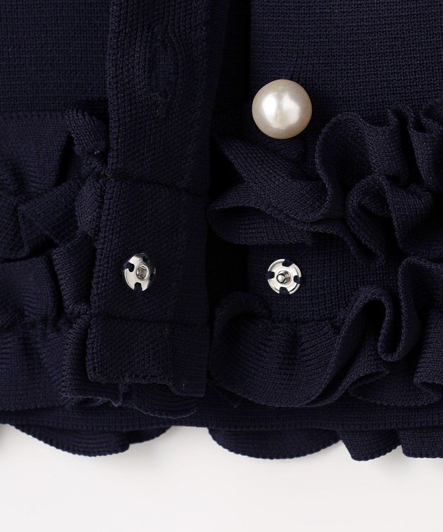 Feroux フリル ニット セットアップ ネイビー系