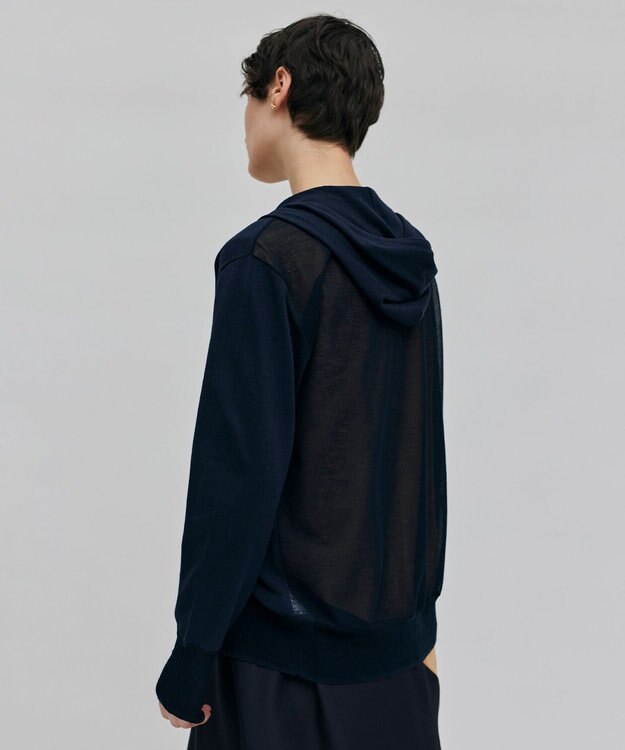 BEIGE， 【洗える】CARNOT / ニットパーカー Navy