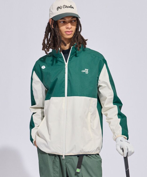PW CIRCULUS 【花粉がつきにくい】【MEN】スプリングジャケット ゴルフ グリーン系