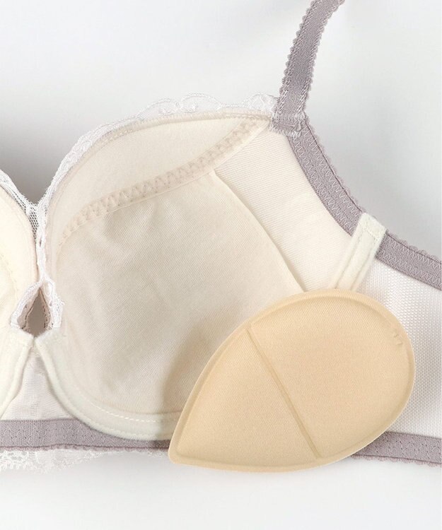 Wing ブラジャー Wing Lesiage 谷間ふっくら 脇高設計 サイドすっきり 【6000シリーズ】 ブラ PB6000 ウイング／ワコール アイボリー