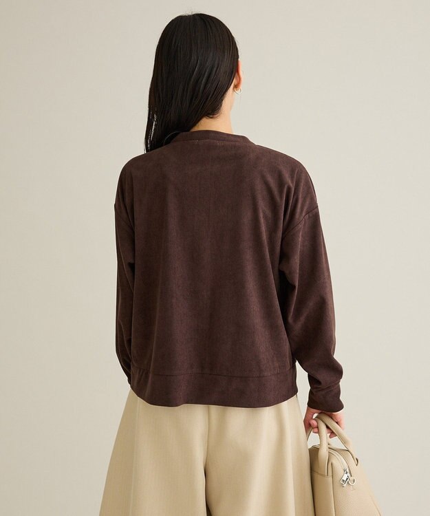 CRAFT STANDARD BOUTIQUE リングドットボタンカーディガン Brown