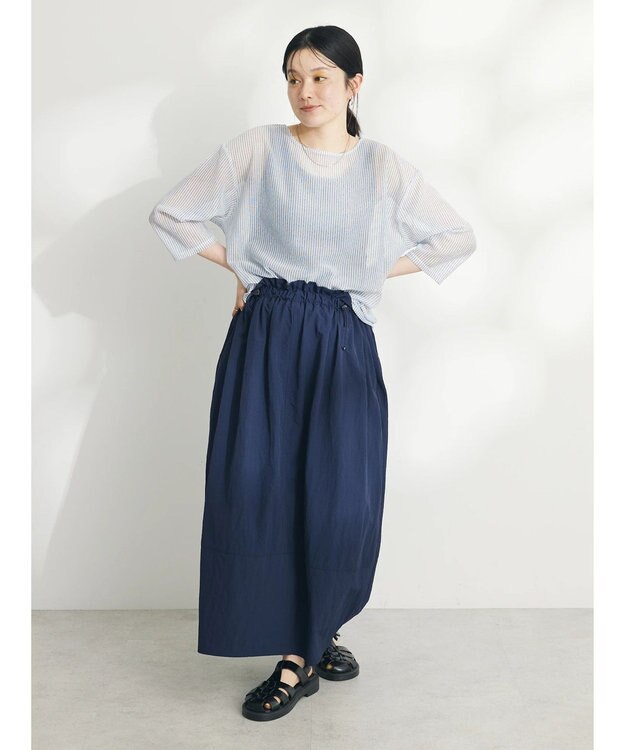 CRAFT STANDARD BOUTIQUE シアーストライププルオーバー Beige