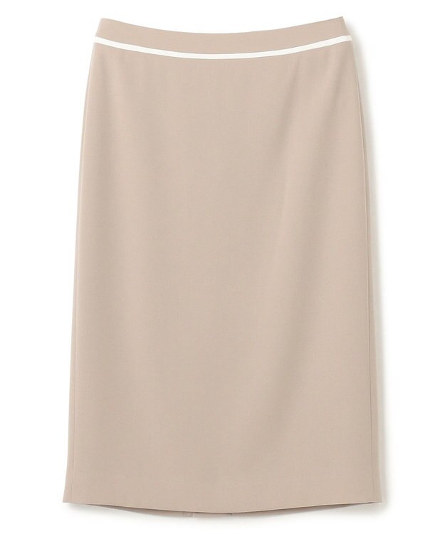 BEIGE， 【洗える・L-size】CINDY / タイトスカート Taupe × White