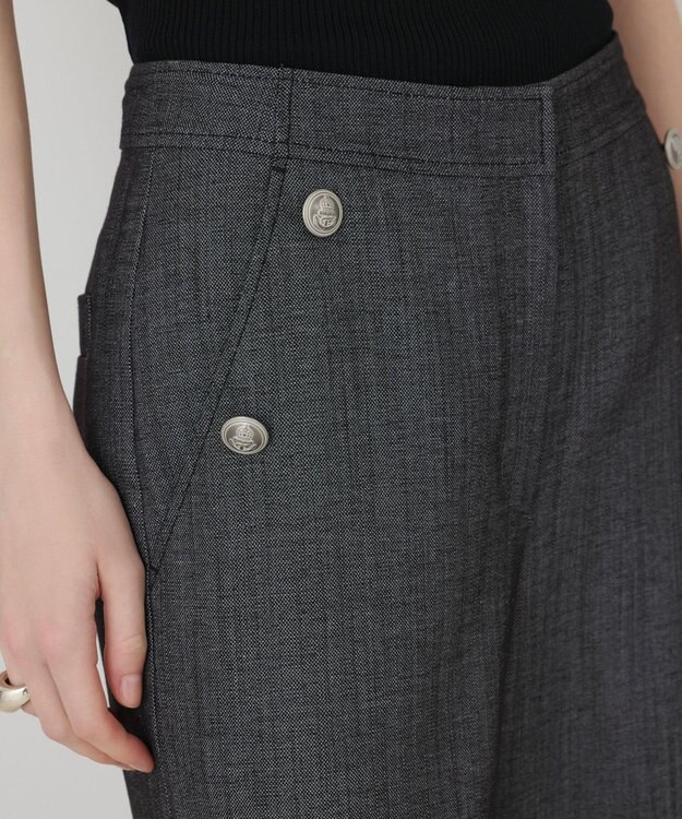 GRACE CONTINENTAL シャンブレーマリンパンツ グレー