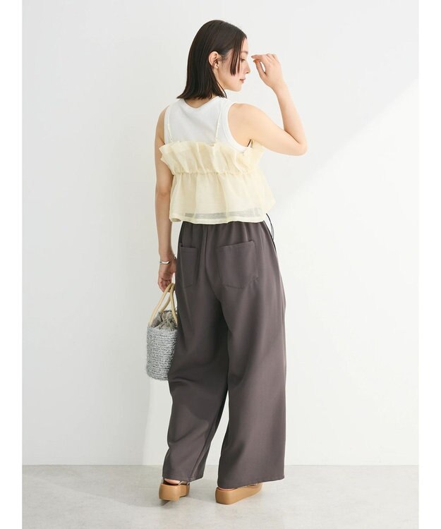 Green Parks シアーキャミビスチェ Ivory