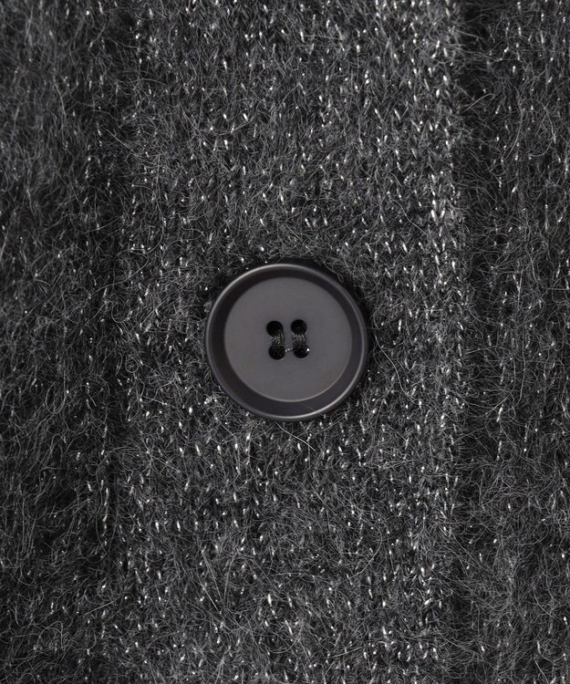 ICB L 【30th ANNIVERSARY】ルレックスフォックスアルパカ Vネックカーディガン ミディアムグレー