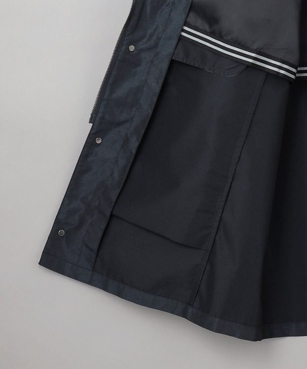 GOTAIRIKU ダウンライナー装着可【仕事で着用可】メランジシャンブレー スプリングブルゾン(25年モデル) ダルブルー系