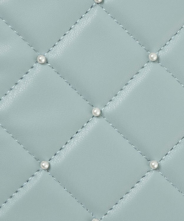 WEGO 【痛バ＆推し活グッズ】パールキルティングアクリルスタンドポーチ サックス