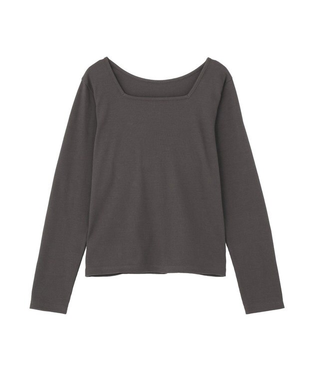 AMERICAN HOLIC 【2WAY】スクエアネックプルオーバー Charcoal Gray