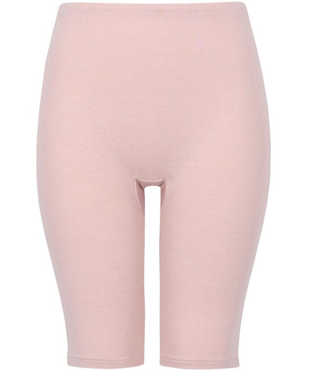 Wing あったかインナーボトム 綿混 裏起毛 厚手 よく伸びる素材 【ラクのびサーモ】 ひざ上丈 秋 冬 ER6414 ウイング／ワコール シェルピンク