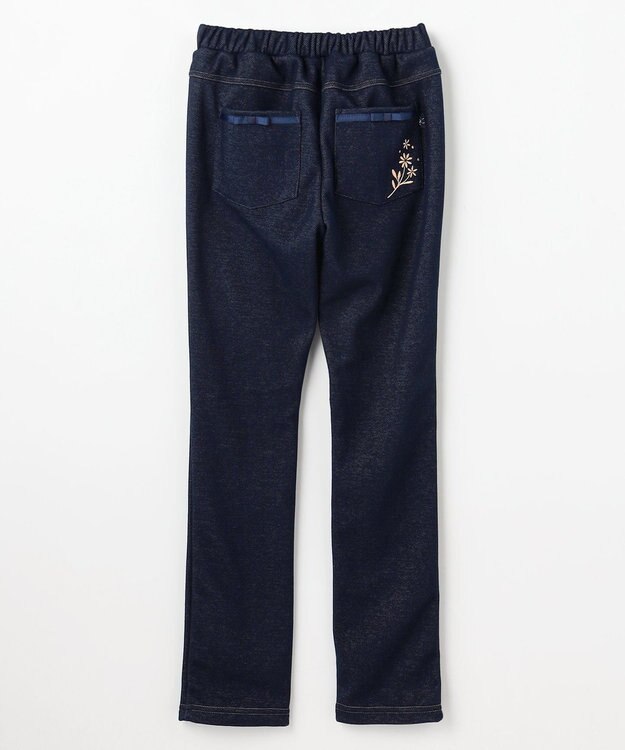 組曲 KIDS 【150-160㎝】 シャギーデニムパンツ ネイビー