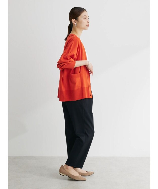 Green Parks 洗える　ショート丈カーディガン Orange