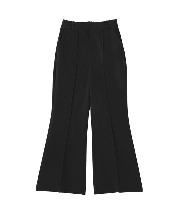 earth music&ecology センターシームフレアパンツ Black