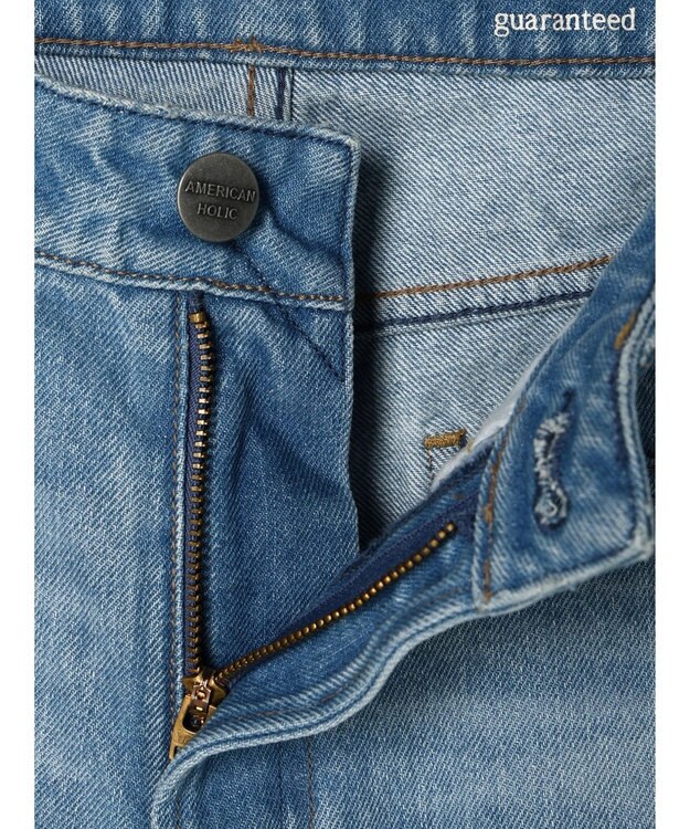 AMERICAN HOLIC センタープレスフレアデニム Light Indigo
