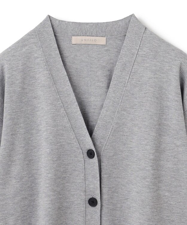 UNFILO 【新色追加】マイビューティニット カーディガン グレー