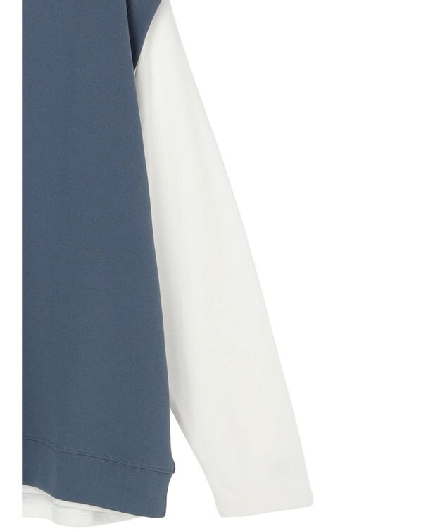 CRAFT STANDARD BOUTIQUE 梨地カットベスト＋Ｌ／Ｓ　ＴＥＥーＳＥＴ Blue