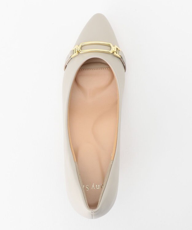 ANY SIS 【美人百花7月号掲載】ビット付きレディライク パンプス グレージュ