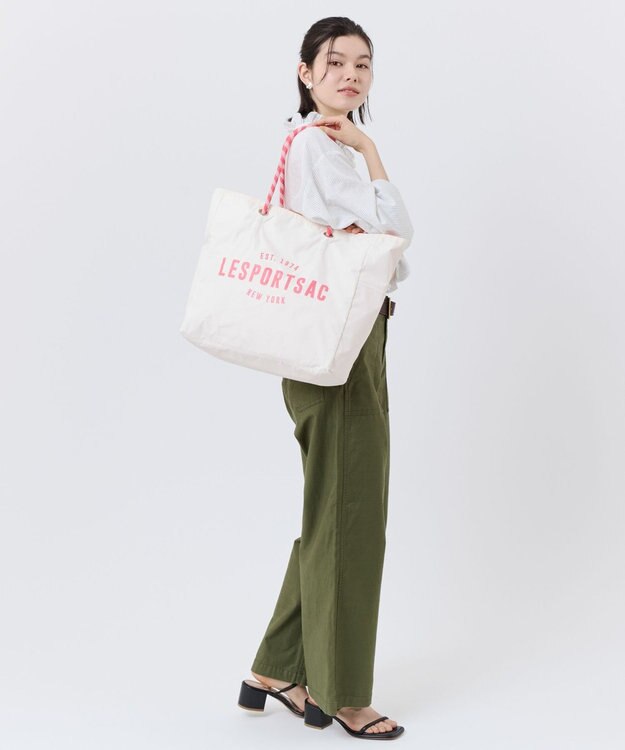 LeSportsac LARGE 2 WAY TOTE/2ウェイメレンゲ/コーラルパンチ 2ウェイメレンゲ/コーラルパンチ