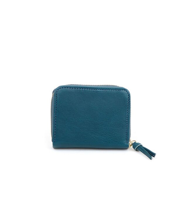 UNBILLION ペルケ perche / イタリアンレザー・ジャバラカードウォレット ブルー