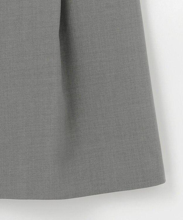 #Newans 【洗濯機可能/ストレッチ】ペプラムジレ グレー