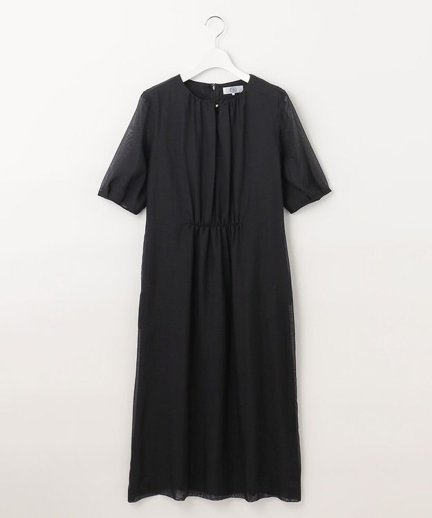 J.PRESS LADIES L 【WEB限定カラーあり・洗える】 ブライトスパンボイル ワンピース ブラック系