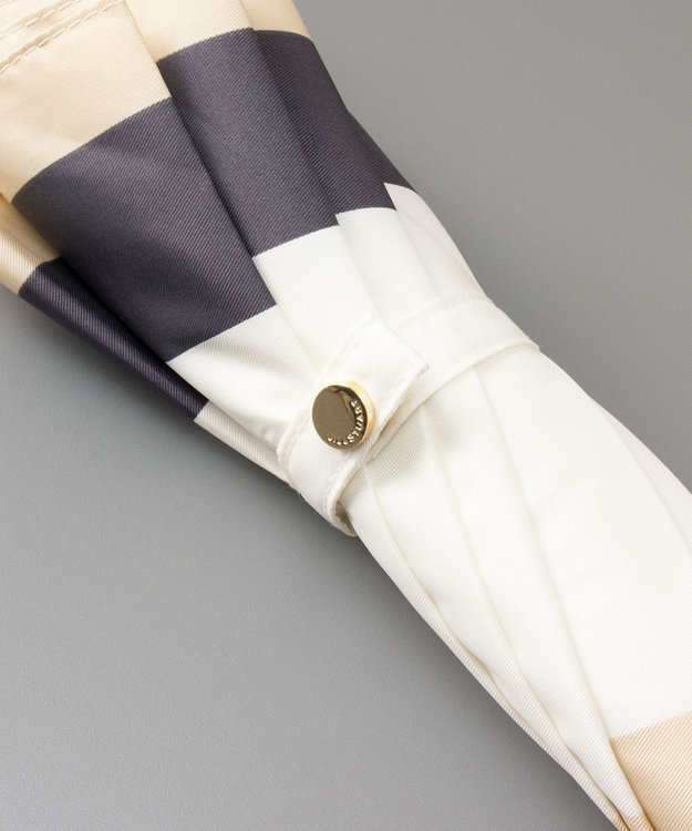 AURORA JILL STUART ジル スチュアート バイカラー柄 ジャンプ式耐風雨傘（長傘） ベージュ