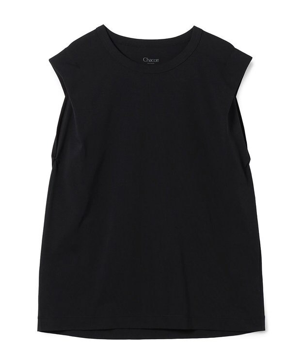 Chacott Handsome Cotton ノースリーブTシャツ ブラック