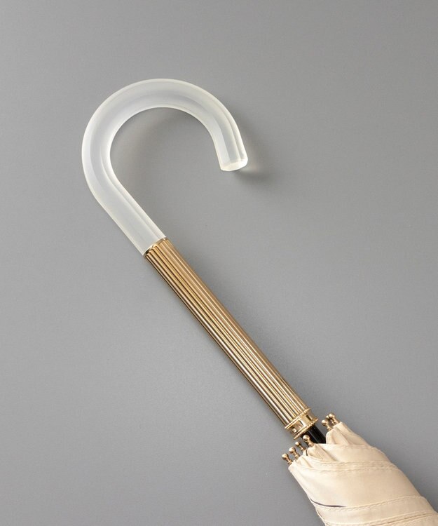 AURORA JILL STUART ジル スチュアート バイカラー柄 ジャンプ式耐風雨傘（長傘） ベージュ