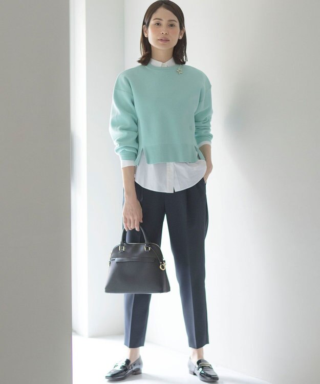 組曲 コットンシャーティング ベーシックシャツ アイボリー系