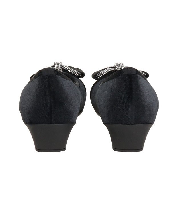 Bridget Birkin ＜3E＞【Bridget Birkin Walk】ジュエリーリボンウォーキングパンプス ブラック雑材