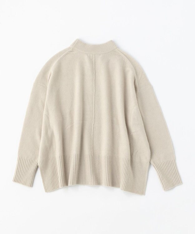 UNFILO L 【新色追加】ふわふわ クルーネックニット グレージュ