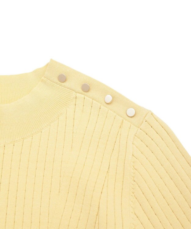 YECCA VECCA 金釦ペプラムニット Yellow