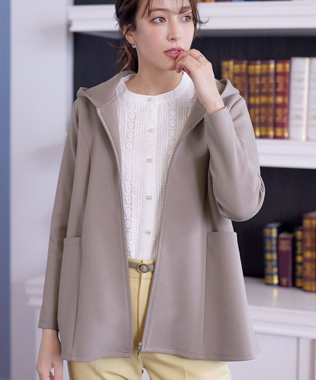 Tiaclasse ソフトダンボールバックフレアフーディー モカ