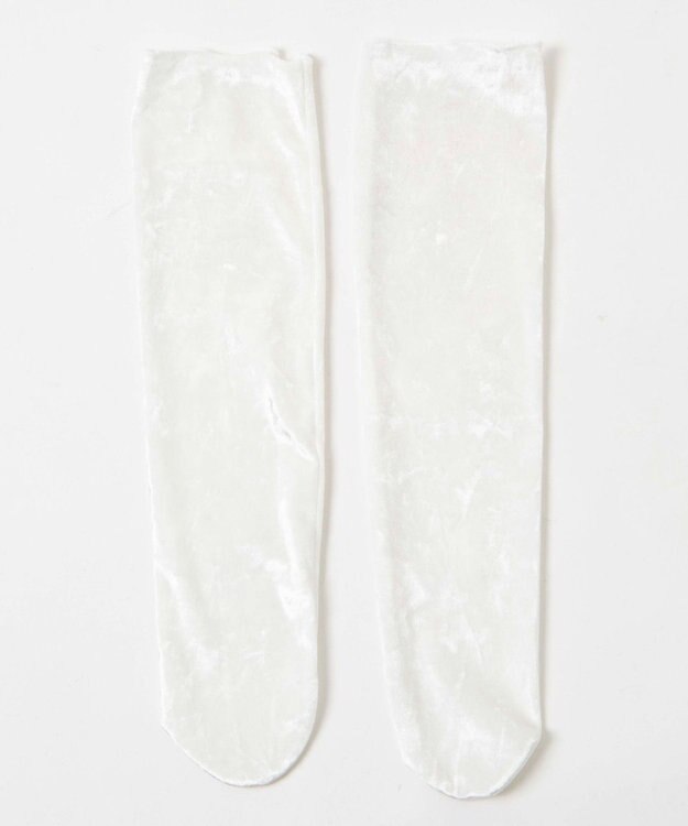 WEGO ベロアソックス ホワイト