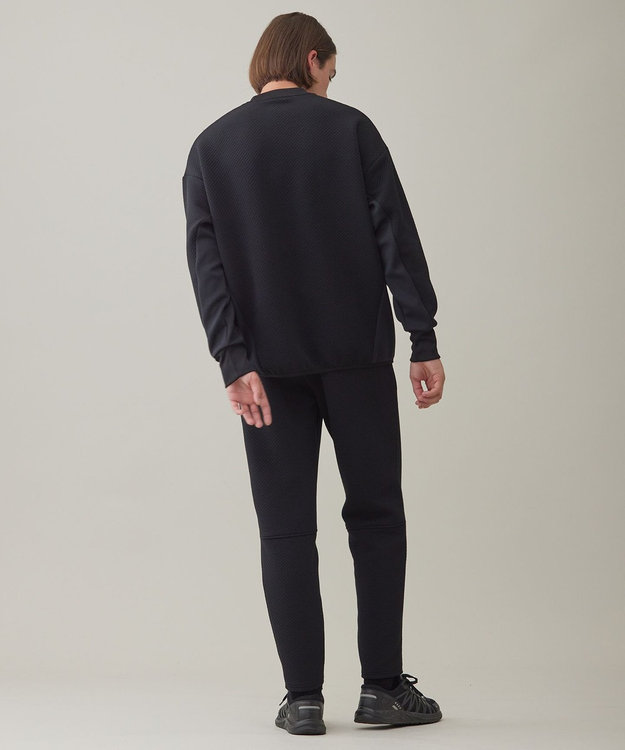 UNFILO 【ミズノ×UNFILO】ブレスサーモ リップルキルト プルオーバー ブラック