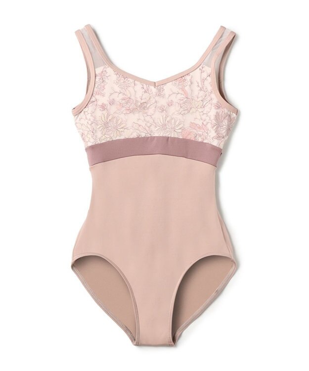 Chacott ノースリーブレオタード ハニーベージュ