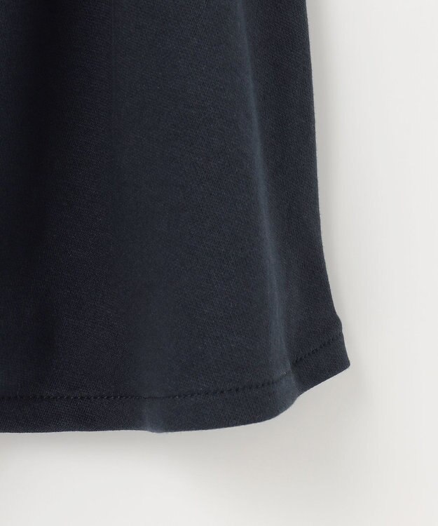 ANY KIDS レース襟付き長袖ワンピース ネイビー