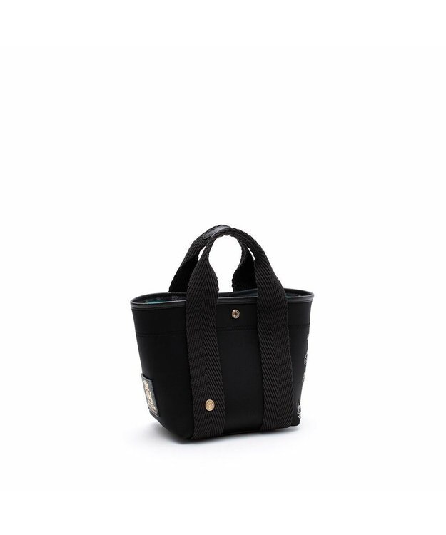 A.D.M.J. 【魔法の様に軽い】マジックライト/イタリアンファブリックステッチ刺しゅうデイリートートS ブラック