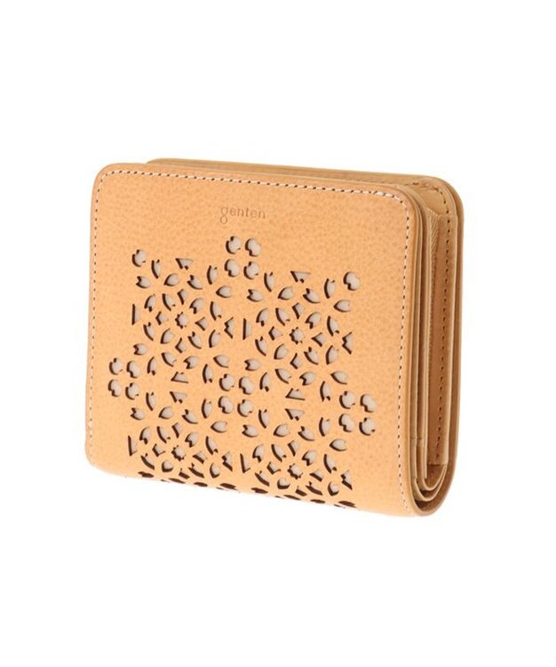 最終値下げ　genten ゲンテン　フラッターカットワーク 二つ折り財布　新品 フラッターカットワーク 二つ折り財布｜商品一覧 | 革財布、バッグの