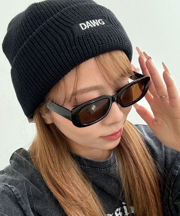 WEGO 【ユニセックス着用ITEM】ロゴショートビーニー ブラックその他