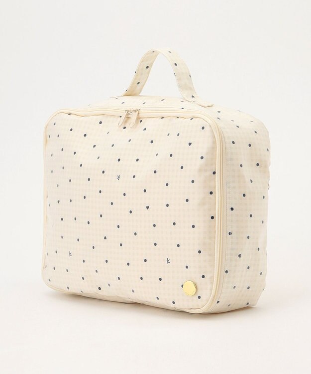組曲 KIDS gingham K heart トラベルバッグM ベージュ系5