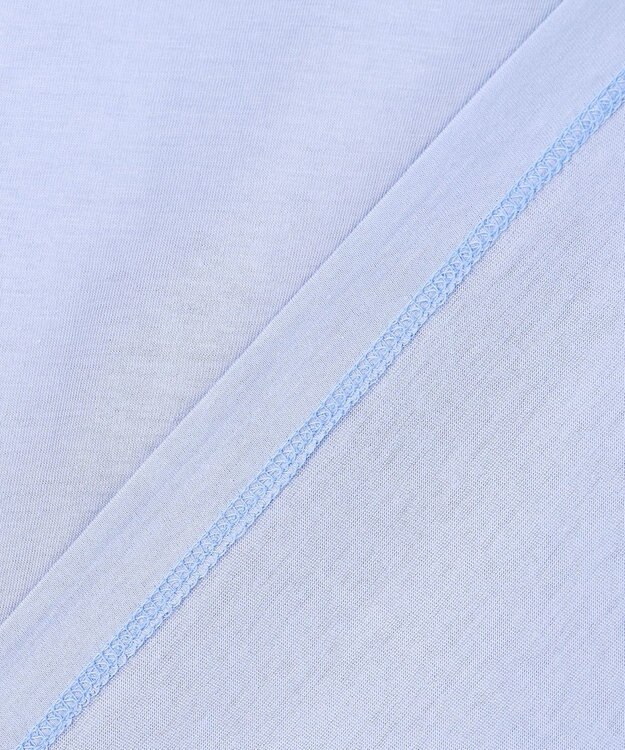 BEIGE， STELLERITE / コットンロゴTシャツ Sax