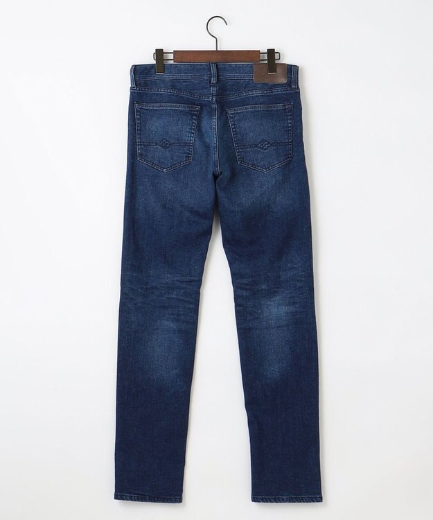 JOSEPH ABBOUD 【暖か起毛裏地付/ストレッチ】 レイヤード デニム パンツ ネイビー系