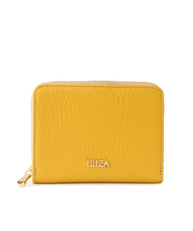 IBIZA クラシカ　ラウンドファスナー財布 黄色